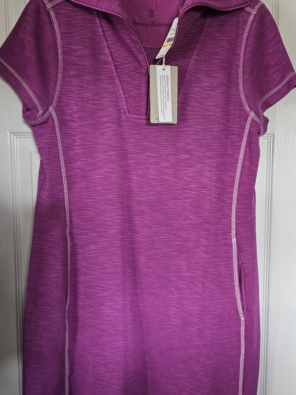 Tommy Bahama Island Sunset Magenta 1/2 Zip Polo Dress